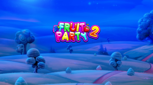 Imagem de frutas coloridas representando o jogo de slot Fruit Party 2 da Pragmatic Play