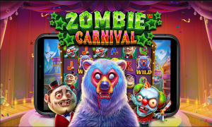 Parque de diversões assombrado com zumbis em Zombie Carnival.
